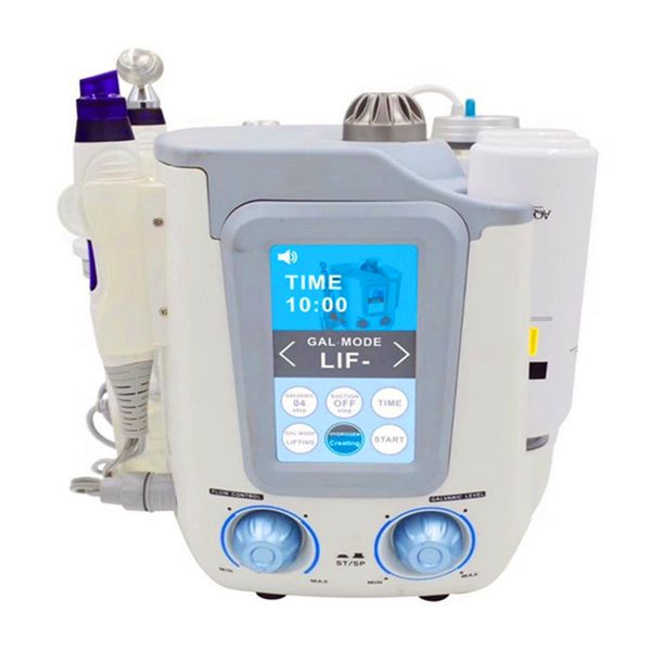 

cart 6 in 1 hydro dermabrasion for sale /oxygen jet aqua dermabrasion deep cleaning skin care machine, Black;white