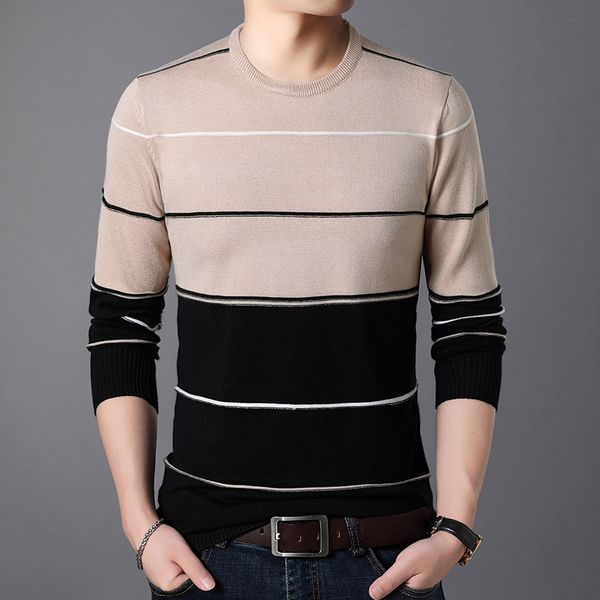 

winter men sweaters pullover smart casual fashion autumn homme slim keep warm male sweaters bottoming shirt o-neck, White;black