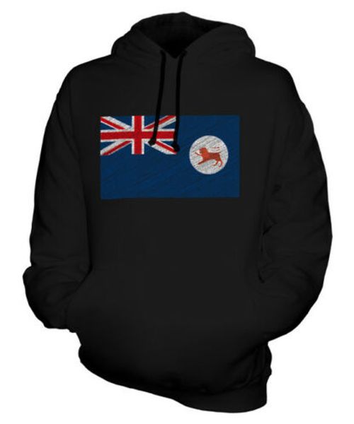 

tasmania scribble flag hoodie gift tasmanian, Black