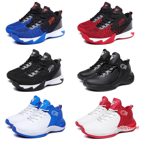 

non-brand fashion men women running shoes triple black blue red mens trainer sports sneakers runners 40-44 item #21