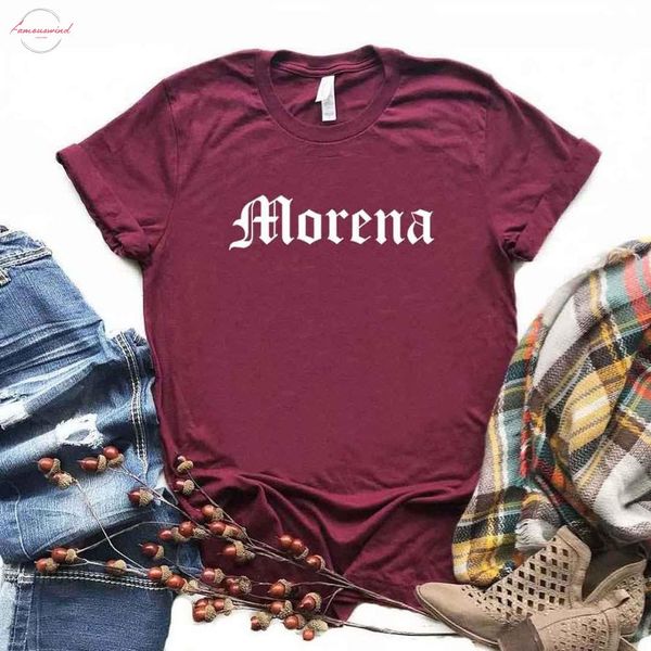

morena latina print women tshirts cotton casual funny t shirt for lady tee hipster 6 color na 725, White