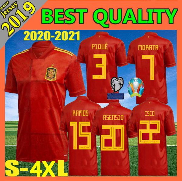 

Euro pain occer jer ey home red 20 21 cami eta de fÃºtbol ergio a inie ta koke a en io ramo ilva i co european cup football uniform, Black;yellow
