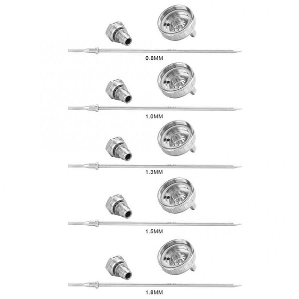 

3pcs/set stainless aircap nozzle needle tip accessory supply fit for w-101 pneumatic spray gun