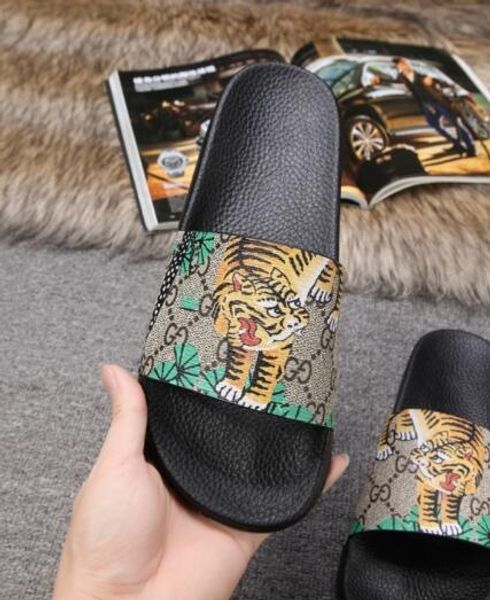 

latest gg men women fashion causal slippers boys &girls tian/blooms print flower slide sandals unisex outdoor beach flip flops