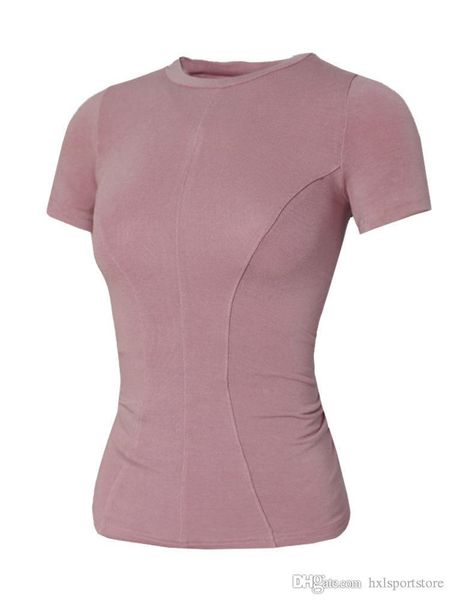 

novel ideas woman summer black yoga t-shirt gym running tees tights women's sport short sleeve dry quick clothing hxl, White;black