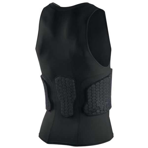 

men vest sleeveless honeycomb anti-collision quick dry tank apparel sportswear, White;black