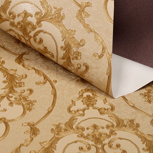 

popular european damascus wallpaper 3d deep embossed decorative wallpaper for hall l room 3d tv sofa background