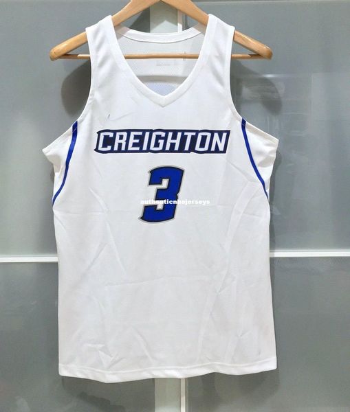 

wholesale nk creighton bluejays #3 mens basketball game jersey m kobe mcdermott t-shirt vest stitched basketball jerseys ncaa, Black;blue