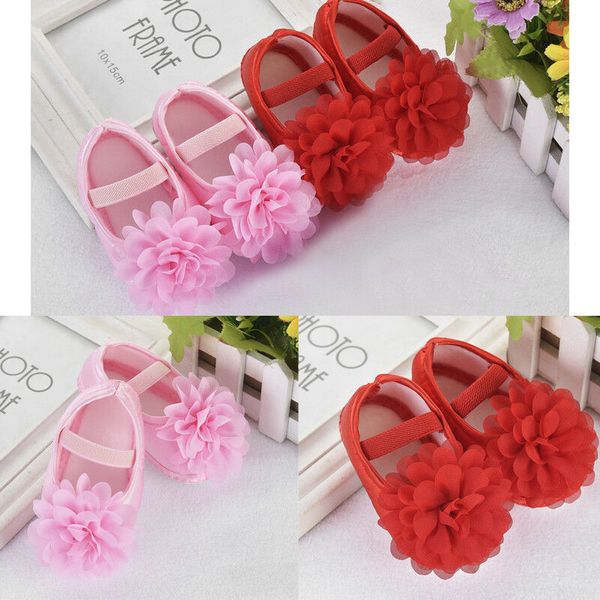

new infant kids baby girl princess crib shoes soft sole anti-slip prewalkers ina