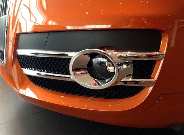 

for audi q3 2012 - 2015 chrome front fog light lamp cover trim decoration 2pcs