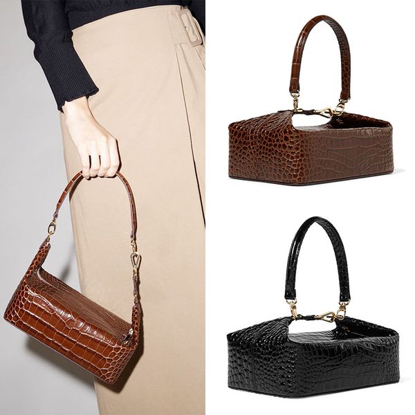

fashionable specially designed clutch bag alligator case handbag underarm bag, Red;black