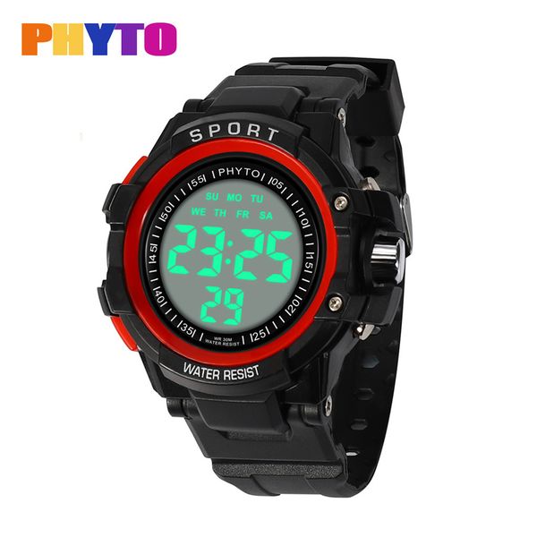 

2019 fashion high-end multi-function 30m sport watch montre reloj relogio clock wristwatch waterproof electronic digital watches, Slivery;brown