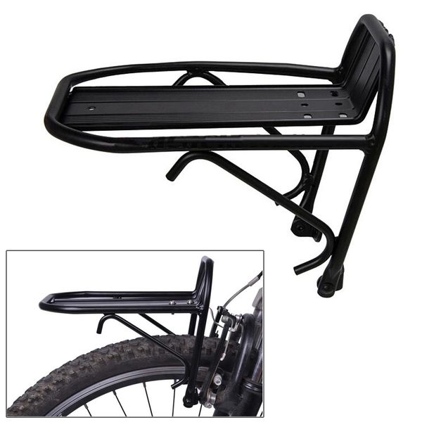 

high aluminum alloy bike bicycle front rack luggage shelf carrier panniers bracket accessories dog88