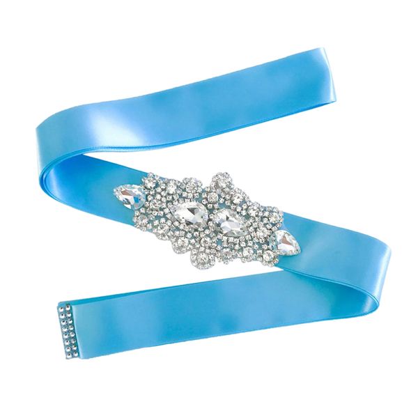 

кристалл rhinestone цветочный ленты свадебное платье пояс кушак, White