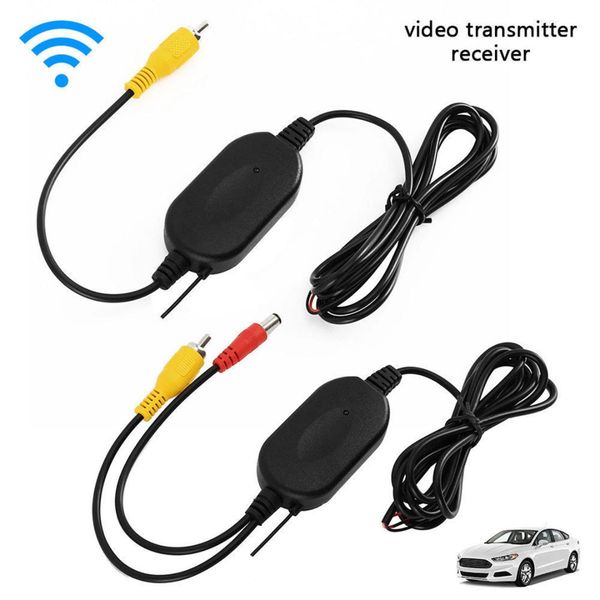 

2.4g wireless video transmitter and receiver for 12v/24v car rear backup view camera cable accessories