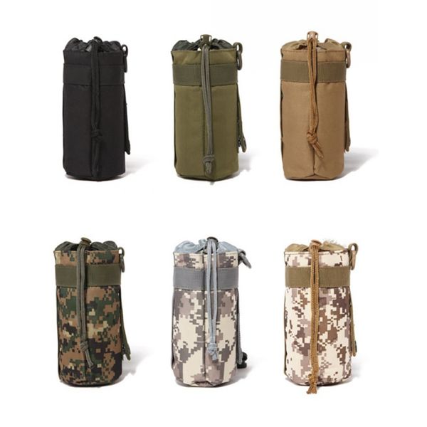 

camouflage small outdoor waist hanging tactical kettle bag attachment sub-pack outer bag