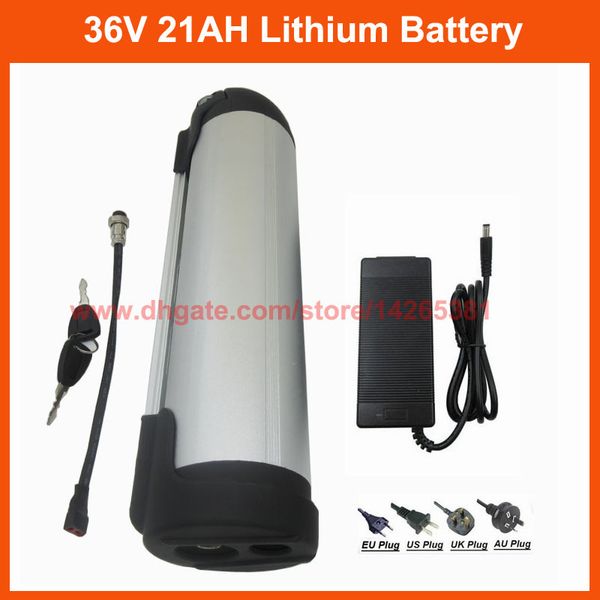 

rechargeable 500w 36v 20ah water bottle battery pack 36v 21ah electric bike lithium battery 3500mah cell with 15a bms 42v 2a charger