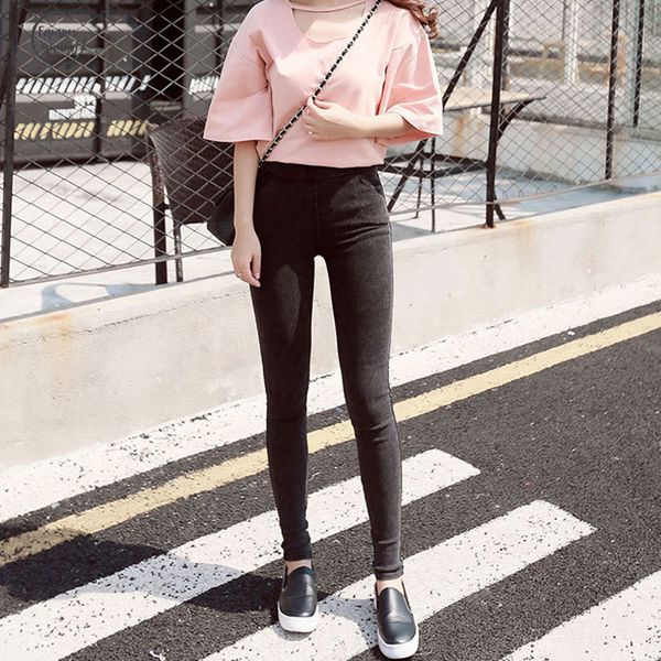 

leggings fashion women casual slim stretch skinny jeans jeggings pencil pants thin denim leggings jeans womens clothing, Black