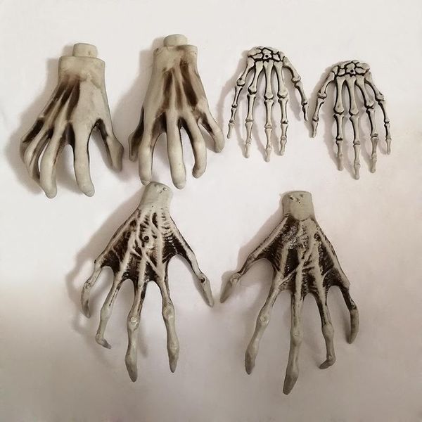 

halloween skeleton hand witch hand for decrating plastic bar haunted house decoration halloween horror props party decoration vt0627