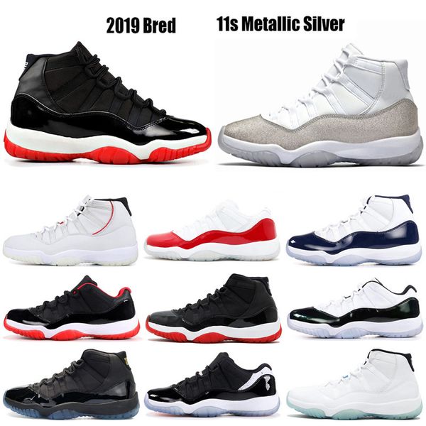 

outlet concord 45 xi 11s 11 bred basketball shoes 2019 new bred metallic silver cap and gown infrared 23 men trainers sports sneakers