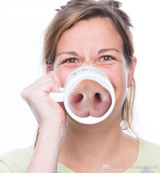 

new ceramic mug coffee cup funny funny creative cup funny pig nose cup nose piggy mug