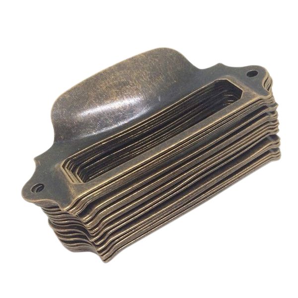

30 шт 69x30mm античная бронза держатель карты выдвижные прицепные / этикетка frames card / tag прицепные / кабинет рамки ручка / файла имя д