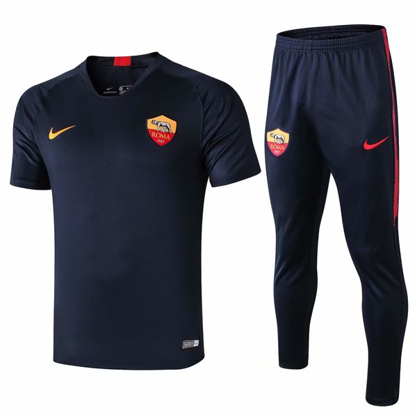 

Оптовая Новейший Roma предматчевой Tshirt Строотман короткий рукав 2019-20 комплекты костюмы футбол Джерси футбол обучение Джеко N'Zonzi рубашка