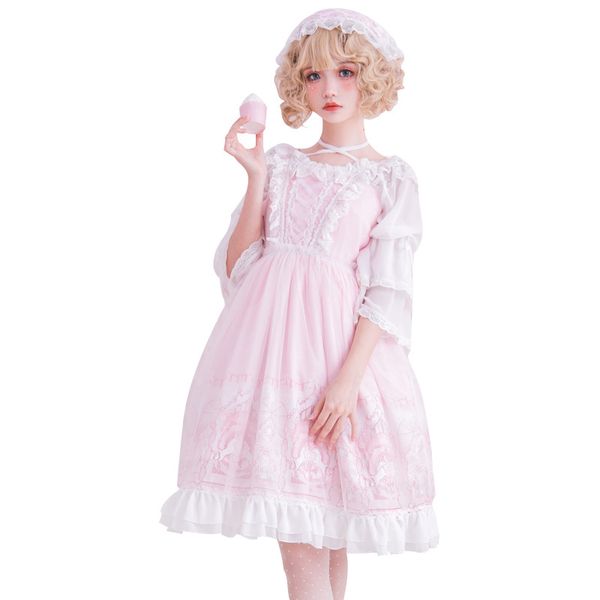 

lolita dress lolita girl skirt skyline dress, Black;red