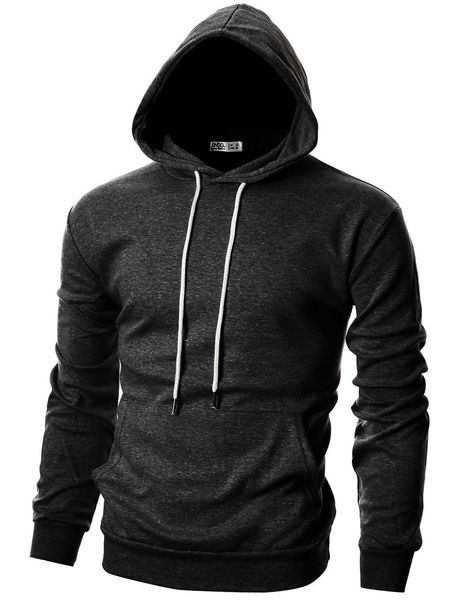 

2019 men's pullover fleece hoodie sportswear hip hop clothes streetwear plain hoodies men women autumn winter hooded sweatshirt jacket, Black