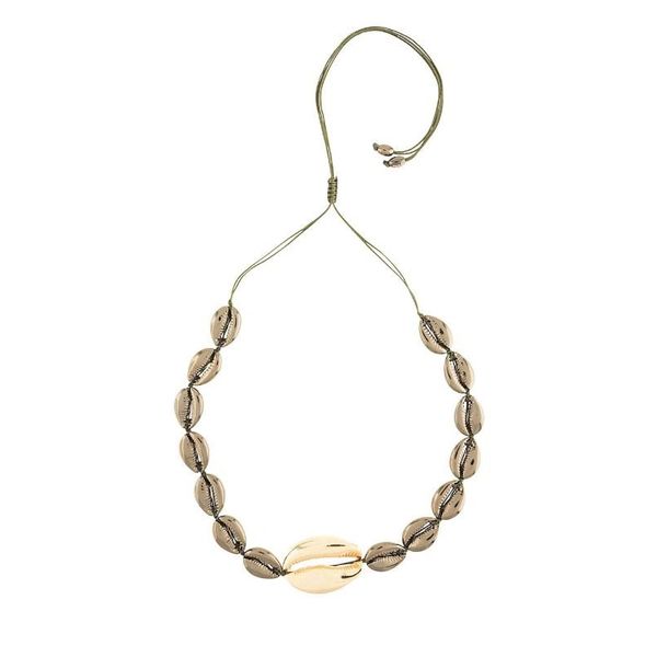 

harajuku классический ожерелье shell личность wild мода cowrie choker дамы посещайте партии событие аксессуары naszyjnik ювелирные изделия, Golden;silver