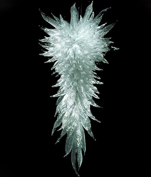 

lobby entrance lamps hand blown glass chandeliers led bulbs living room ballroom transparent chandelier lighting