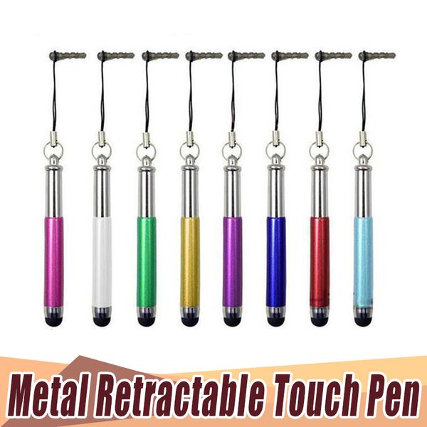 

3000pcs/lot wholesale retractable stylus pen telescopic elastic stylus touch pen for capacitive screen felixable touch pen ing