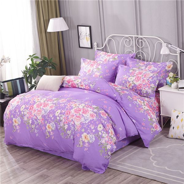 

comfort cotton plant cashmere sanding activity printing and dyeing bedding sheets quilt cover pillowcase 3/4pcs