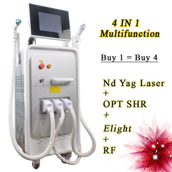

new powerful ipl shr elight hair removal system opt machine tattoo removal yag laser rf face lift multi function machine, Black