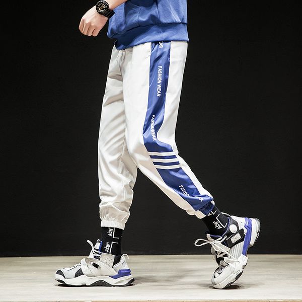 

new fasion spring autumn pants skateboard hip hop streetwear high street harajuku military tactical trousers men, Black