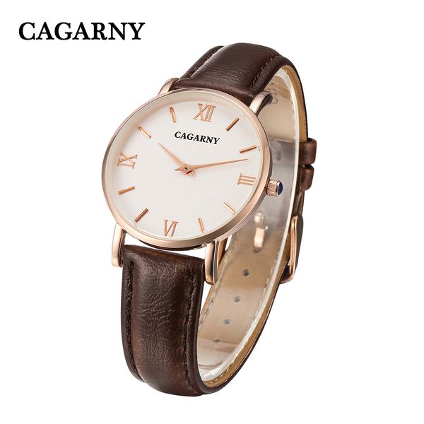 

cagarny gold quartz watches luxury steel bracelet strap brand men good quality fashion male wristwatches watch natate c19041601 thcri, Slivery;brown
