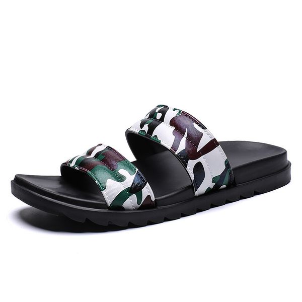 

sandals men's summer slippers new hollow out breathable men slippers lighted casual shoes outdoor male beach slide shoes, Black