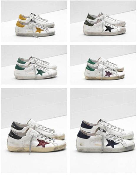 

Golden goo e old tyle neaker genuine leather villou dermi ca ual hoe luxury uper tar trainer 35 45, Black;red