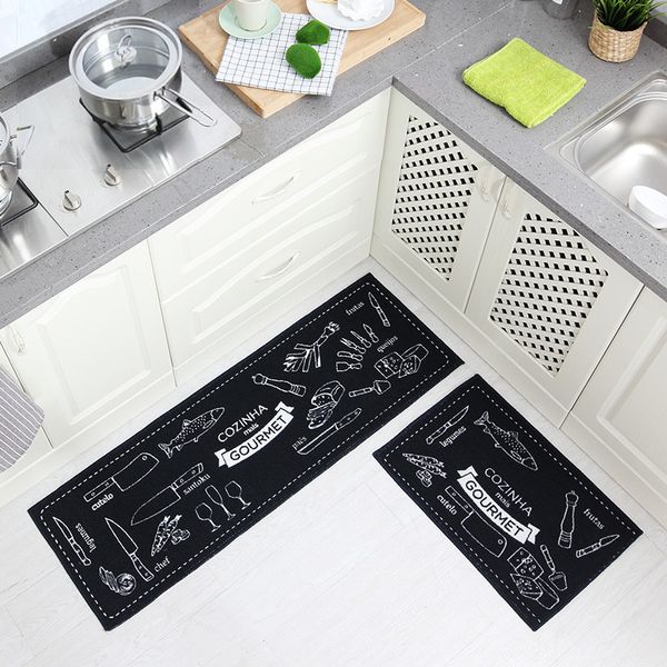 

40*60/40*120cm kitchen bath mat set absorbent bathroom carpet anti slip floor rug pad living room doormat tapis salle de bain