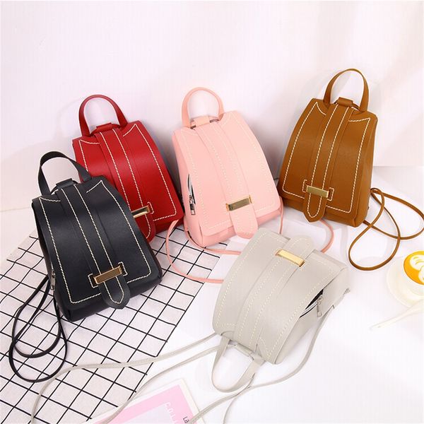 

maioumy casual women's simple all-purpose small square bag single backpack selling popular style school shoulder bookbags #8
