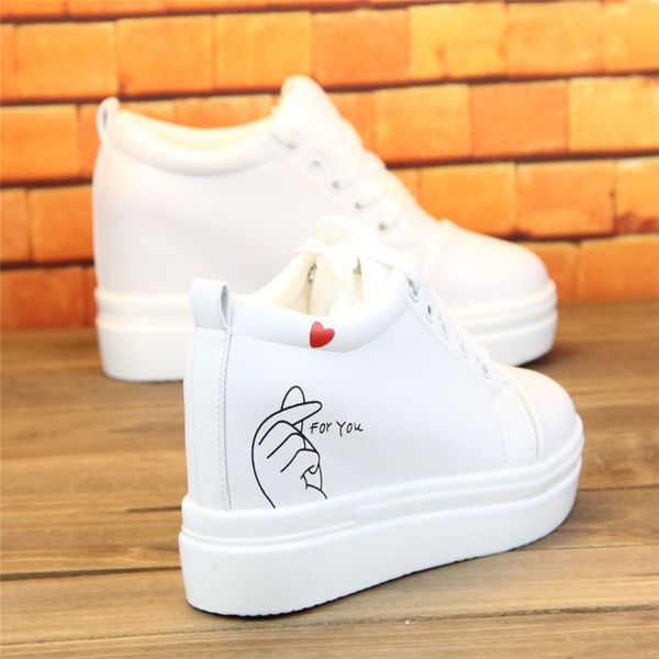 

cross women's shoes casual female sneakers platform modis mixed colors increas height flats all-match round toe creepers, Black