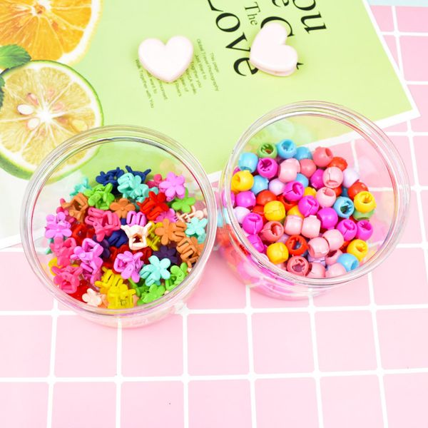 

50 / 100шт новая мода новорожденных девочек маленькие волосы коготь милый конфеты цвет цветок цветет челюсть клип дети шпилька аксессуары дл, Slivery;white