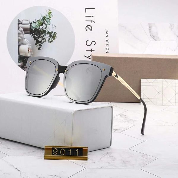

womens fashion designer sunglasses luxury sunglasses adumbral glasses uv400 model 9011 5 colors optional with box, White;black