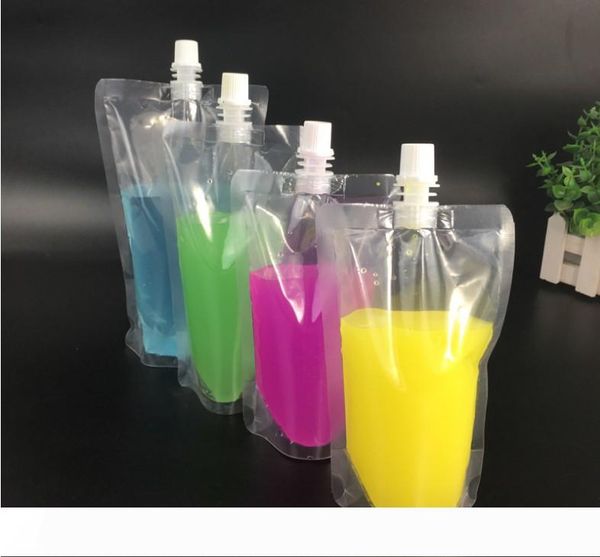 

стоячие пластиковые drinkware упаковка мешок носик мешочек для сока молоко кофейного напитка жидкость упаковка мешок пейте мешок