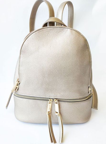 

gold clour genuine leather women backpack zipper school bags for teenagers girls female shoulder bag mochila feminina