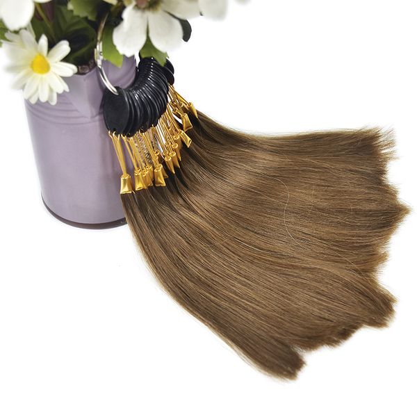 

30pcs/lot 100% human virgin hair color ring for human hair extensions and salon dyeing sample, can be dye any color
