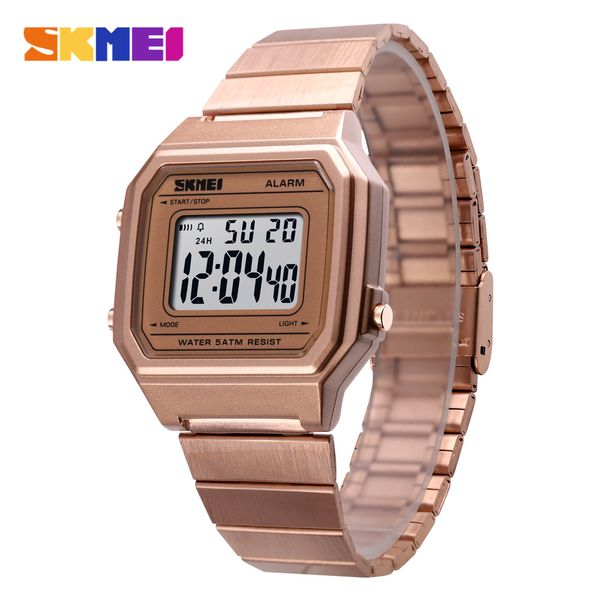 

skmei brand men's watch satch chronograph waterproof sport watches luxury digital wristwatch alarm clock relogio masculino, Slivery;brown