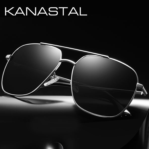 

vintage alloy polarized sunglasses for men classic brand designer sun glasses coating lens driving shades gafas, White;black
