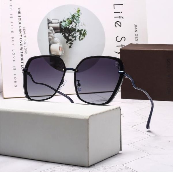 

high-quality luxurious oversized square framework designer fashion women driving a millionaire glasses sunshade glasses box 1louisvuitton, White;black