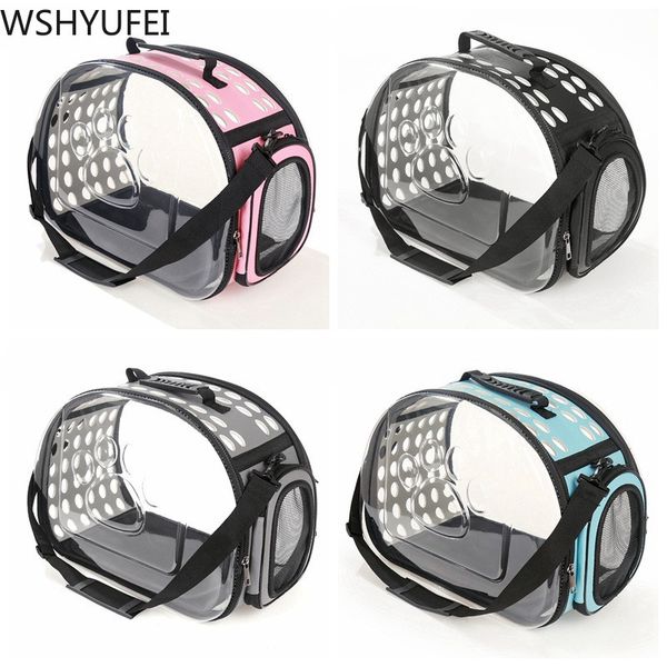 

new one-shoulder cat and dog pet bag foldable breathable shoulder bag outdoor comfort travel carrying pet supplies wshyufei